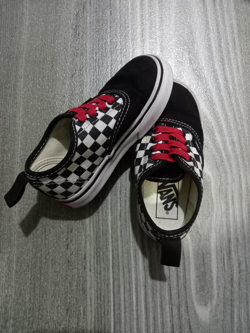 Kids checkerboard authentic elastic deals lace
