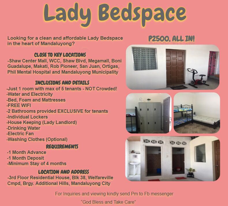 lady-bedspace-property-rentals-room-rentals-on-carousell