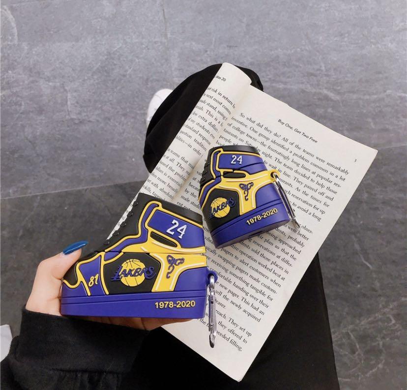 Lakers Kobe Bryant Basketball Shoes Airpod Case In Purple Mobile