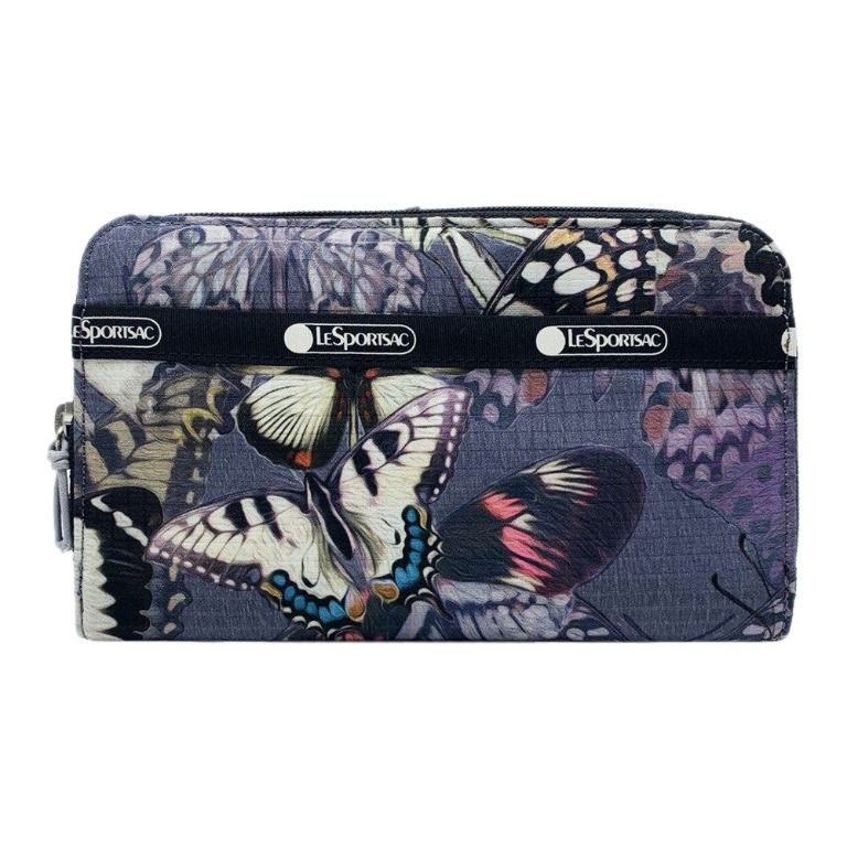 LESPORTSAC Taylor Zip Around Wallet (Monarch), Women's Fashion, Bags