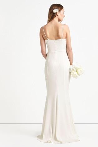 Lipsy bridal cowl neck satin maxi dress store