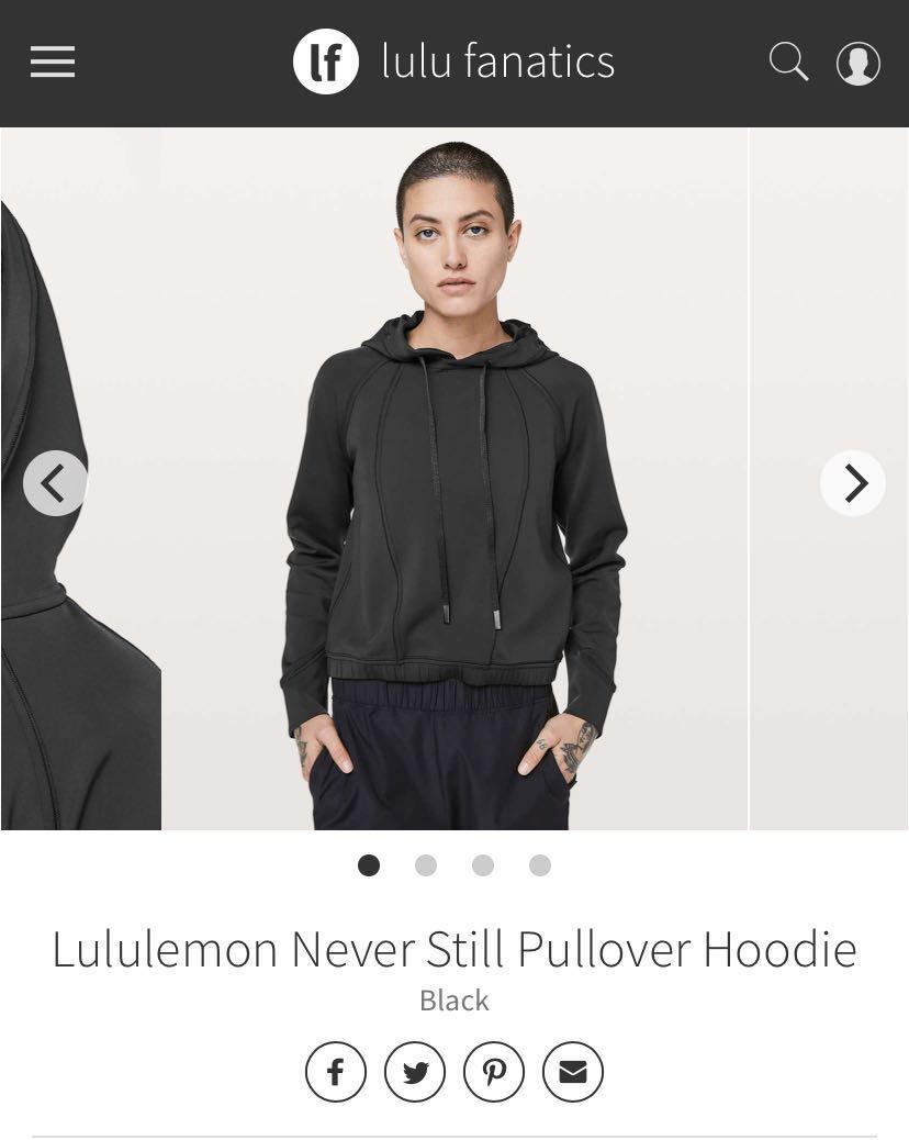 never still pullover hoodie