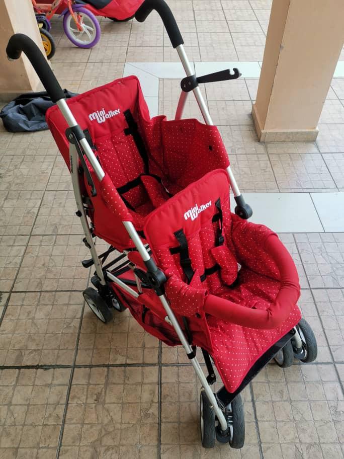 mini walker double stroller