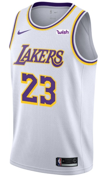 Nba Basketball Lakers Lebron James White Jersey 23 Dri Fit Sports Athletic Sports Clothing On Carousell