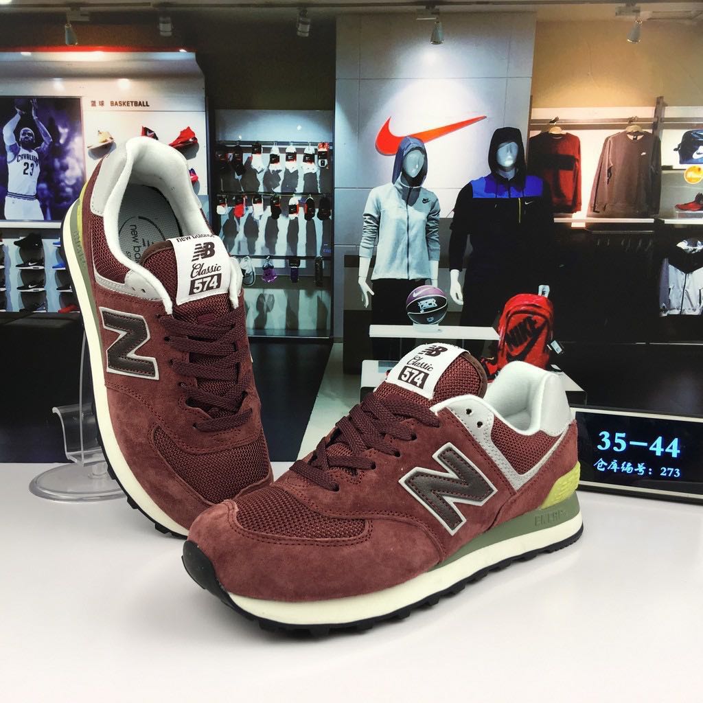 New Balance 574 Maroon Red, Men's Fashion, Footwear, Dress Shoes on  Carousell