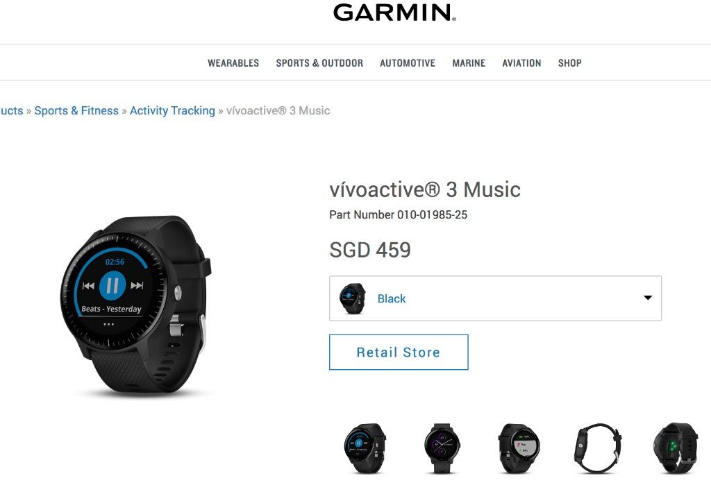 Garmin vivoactive 3 music sports hot sale