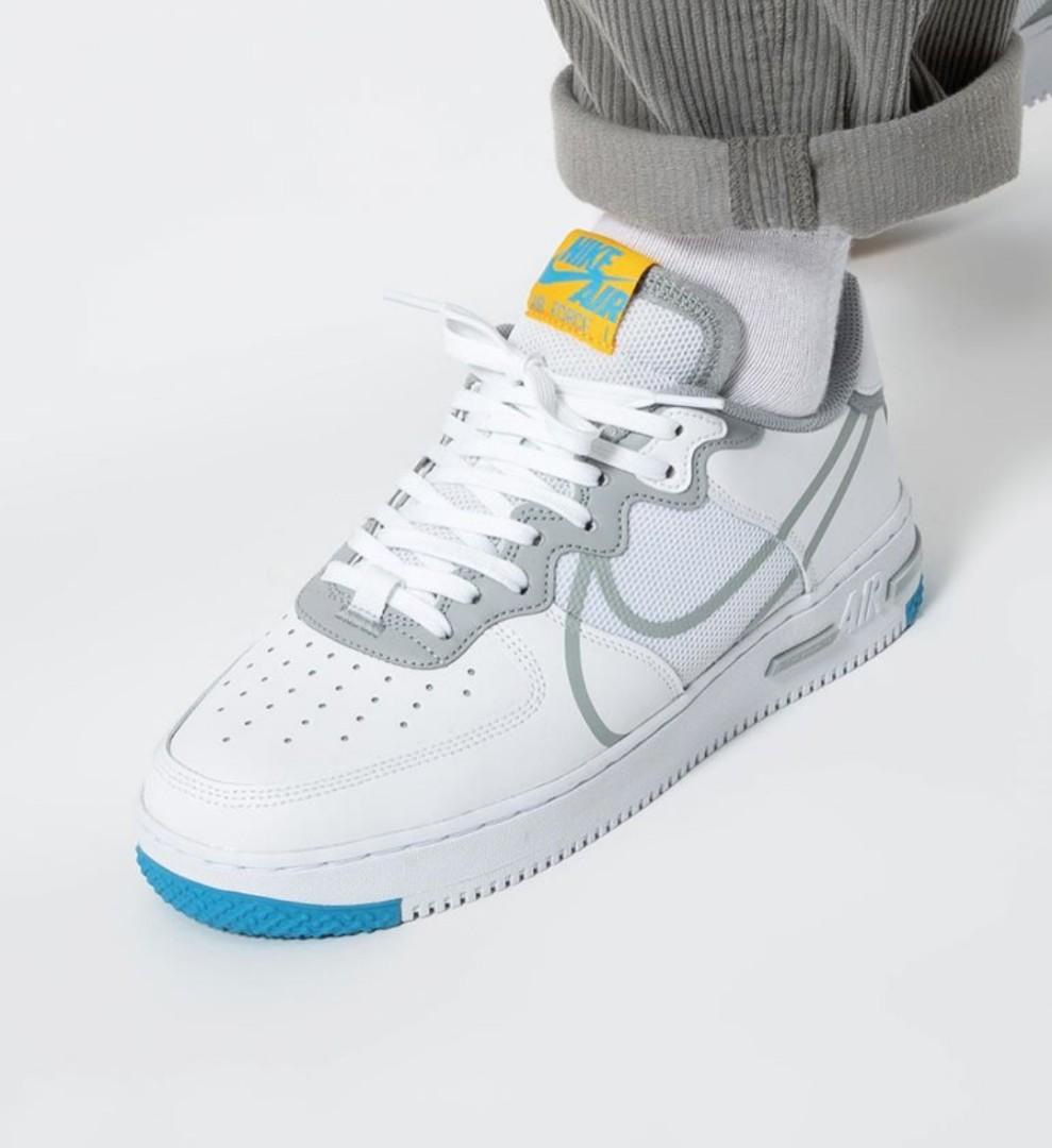 air force 1 react smoke grey