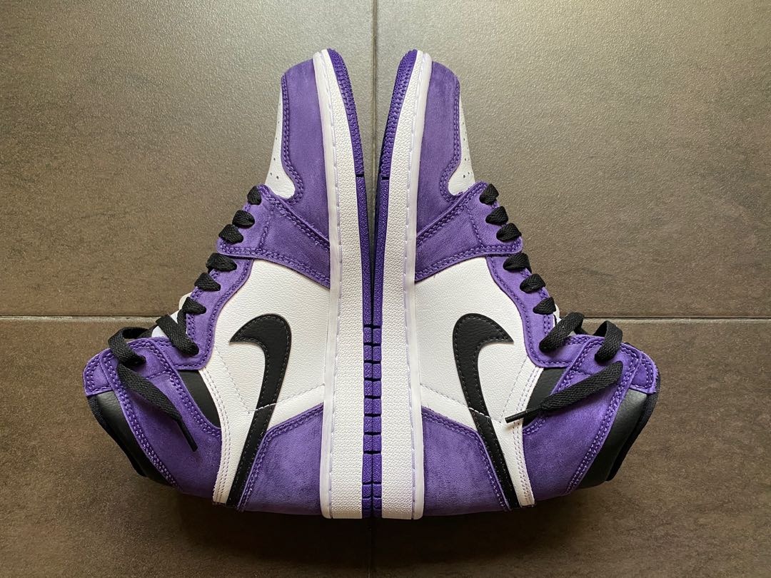jordan1 court purple