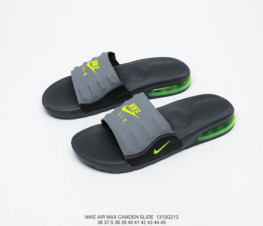 Nike Airmax Camden Slides -Grey /Black/Red, Men's Fashion, Footwear ...