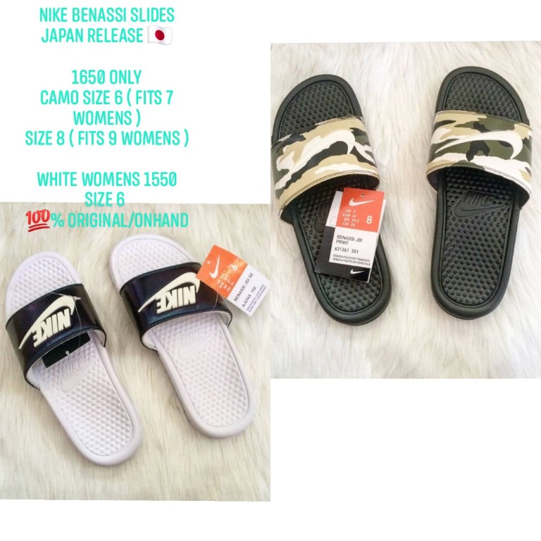 nike benassi slides sizing