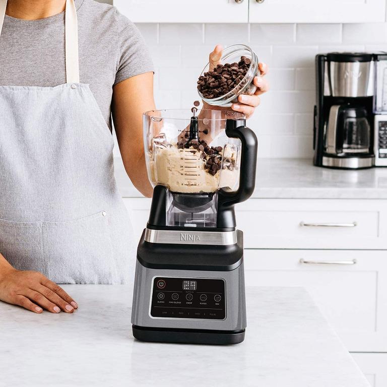 Ninja 3in1 Food Processor with AutoiQ (BN800UK) 1200W, 1.8L Bowl, 2