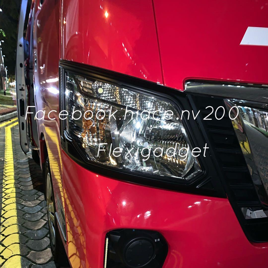 NV350 Black Headlight Trim / NV350 E26 Head Light Cover / NV350