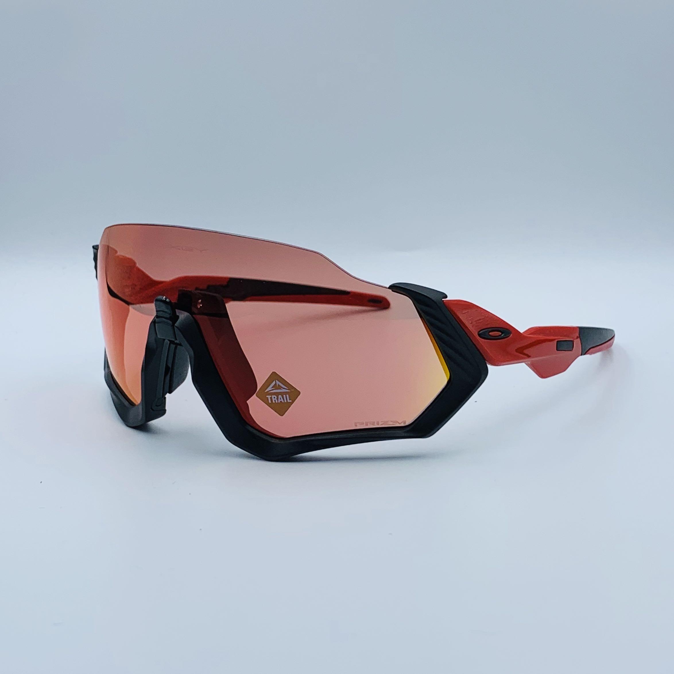 Oakley Flight Jacket Prizm Trail Torch Custom Men S Fashion Accessories Eyewear Sunglasses On Carousell