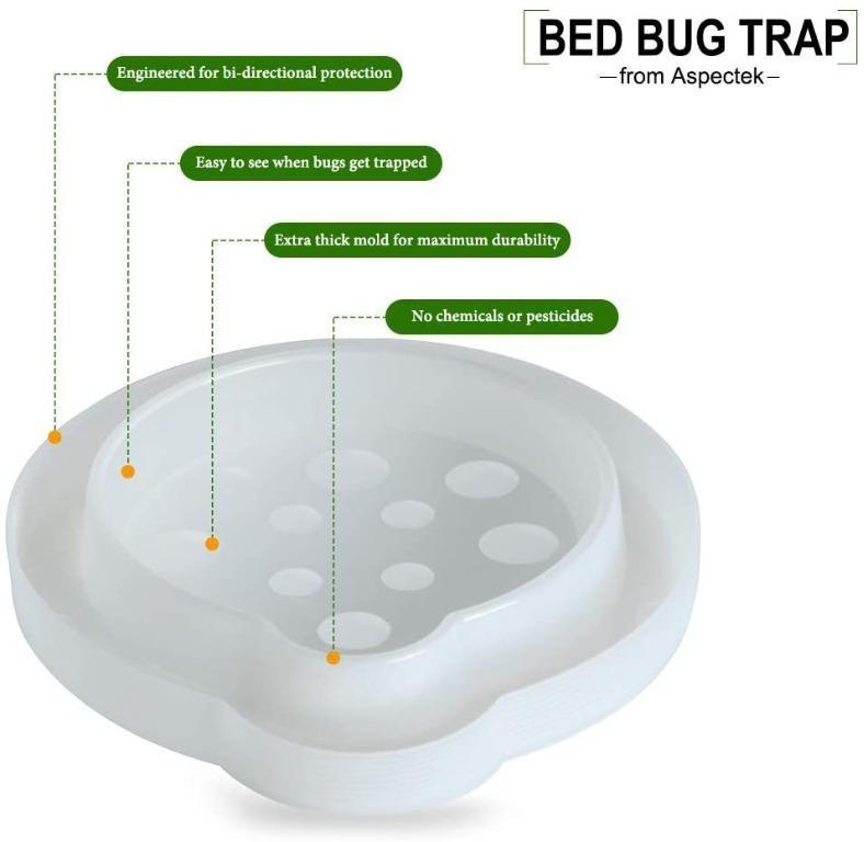 OJ3S0 Aspectek Bed Bug Trap, Insect Interceptor (8 Pack 