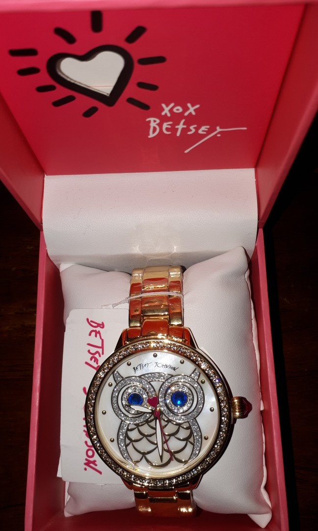 Betsey johnson owl watch on sale