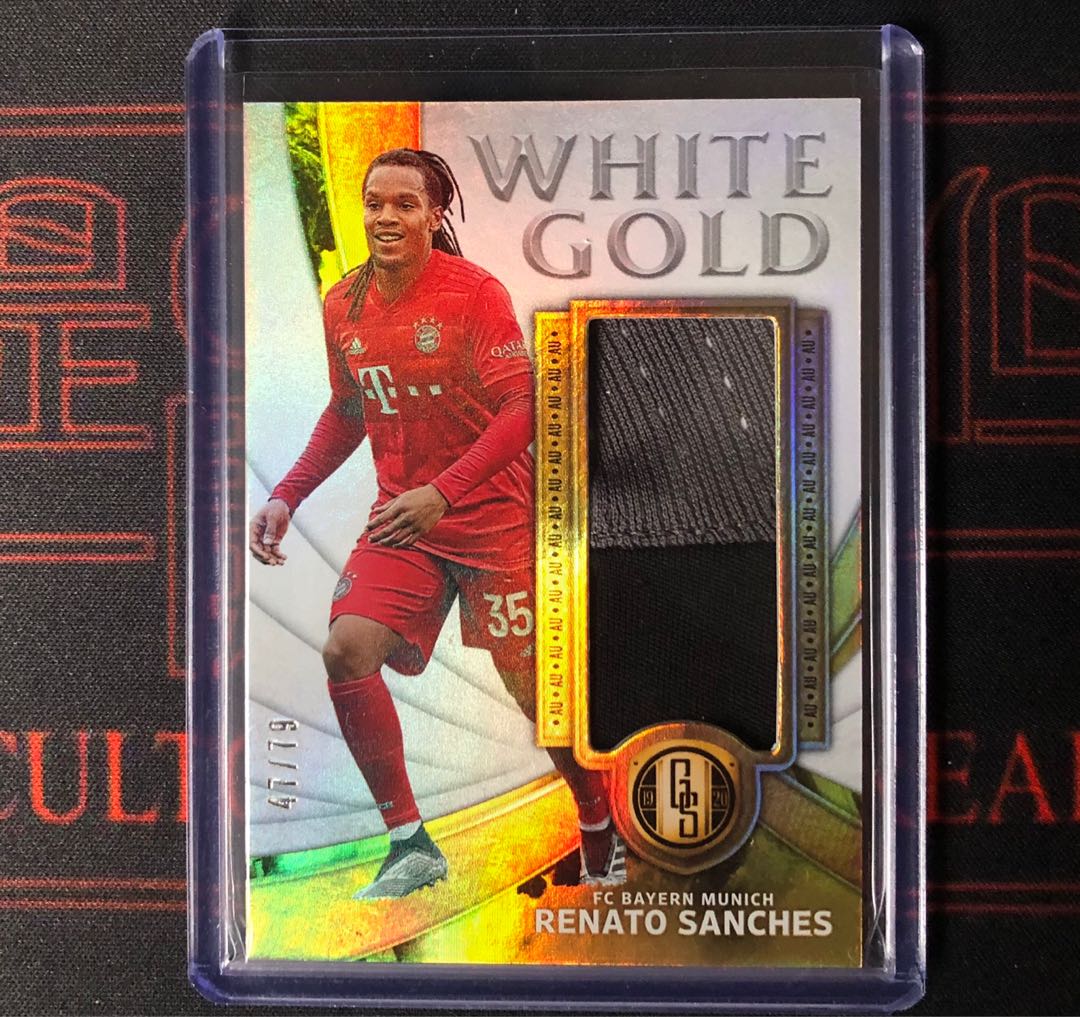 Panini Gold Standard White Gold Renato Sanches Patch /79, 興趣及遊戲, 手作＆自家