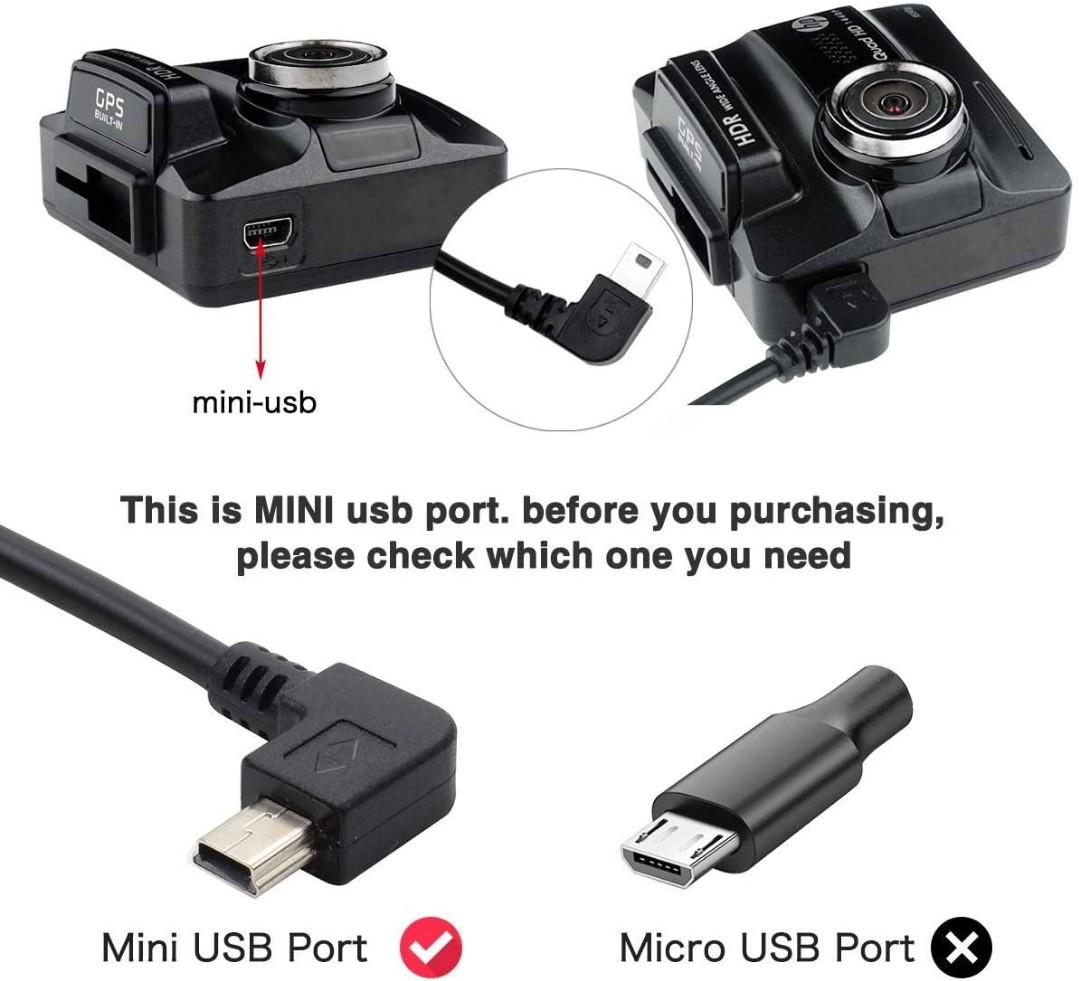 ORSKEY S2 Dash Cam Hardwire Kit Mini USB 12V 24V to 5V Car Dash Camera