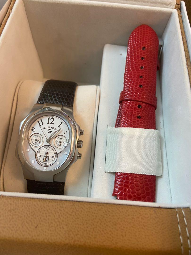 Philip stein chronograph watch clearance