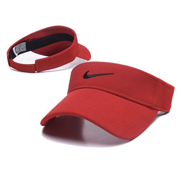 nike red visor