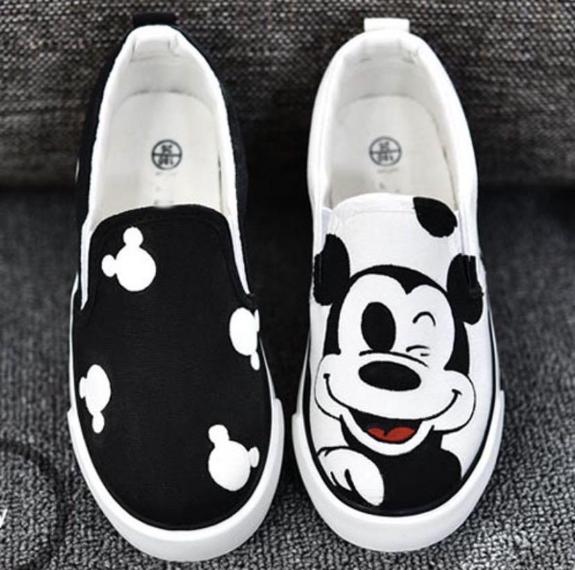 children/adult mickey mouse slip on 