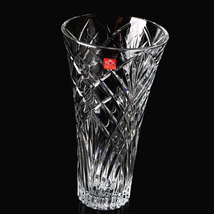 RCR Crystal Vase 30cm, Furniture & Home Living, Gardening, Pots