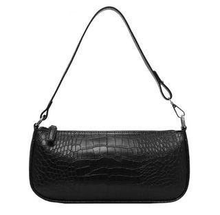 Retro Shoulder Bag Alligator Pattern