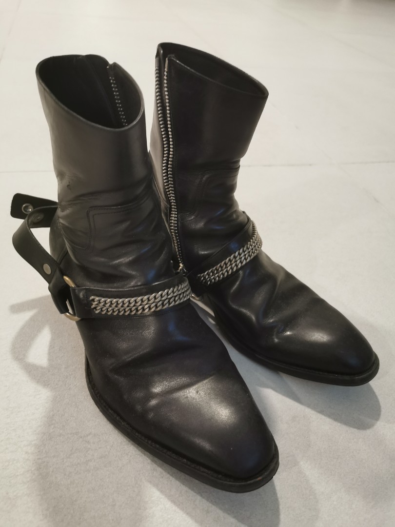 saint laurent chain boots