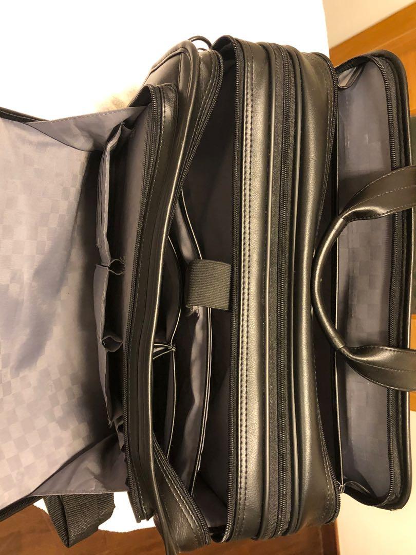 Samsonite Leather Expandable Business Case, Luxury, Bags & Wallets on