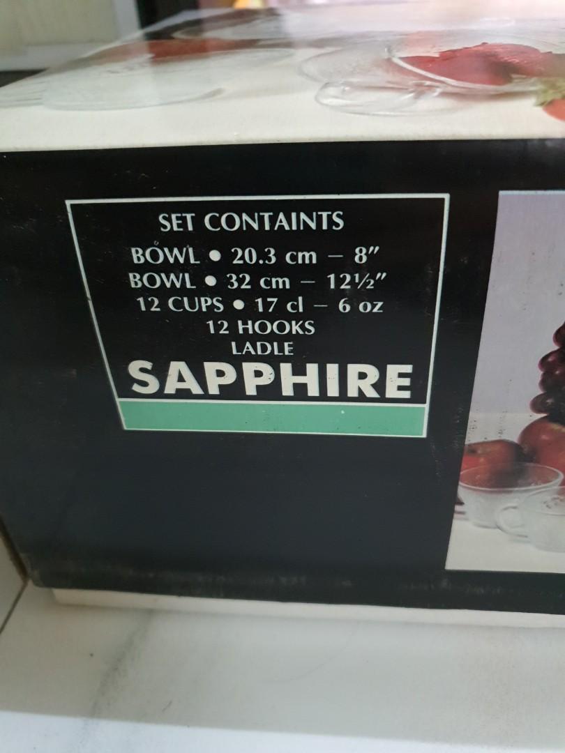 Sapphire glassware (Category: Other Kitchenware & Tableware) located in Singapore. Submitted by wa_si_lin_lao_bei (Listing ID 1020486890, Image 2). Description: New condition.