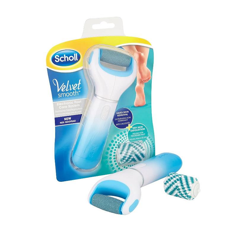 Scholl Velvet Smooth Electric Foot File with Exfoliating Refill, Health