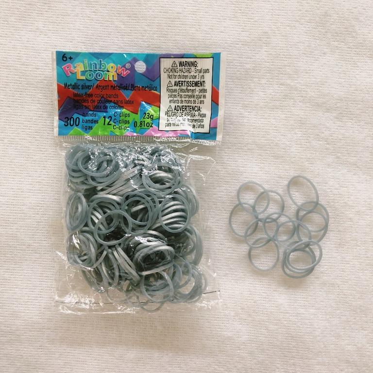 Silver Rainbow Loom Bands