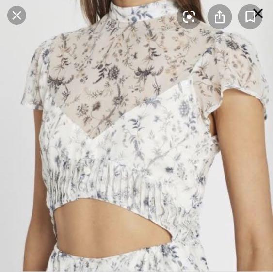 Posey pleated cut cheap out jumpsuit
