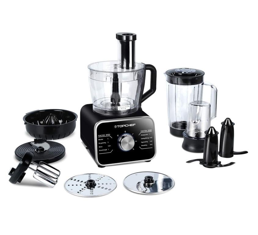Topchef Multifunctional Food Processor 1100W Blender, Chopper, Mixer, Grinder, Citrus Juicer