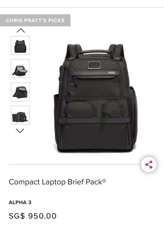 compact laptop brief pack tumi