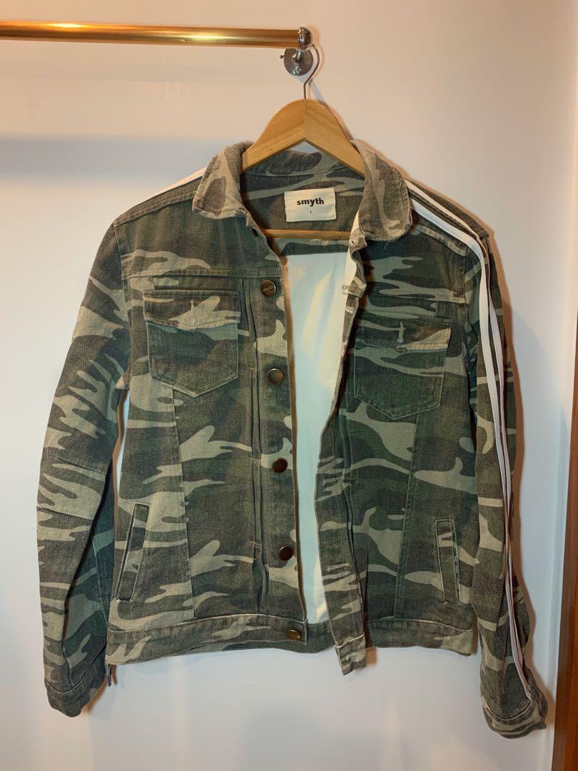 camo denim jacket