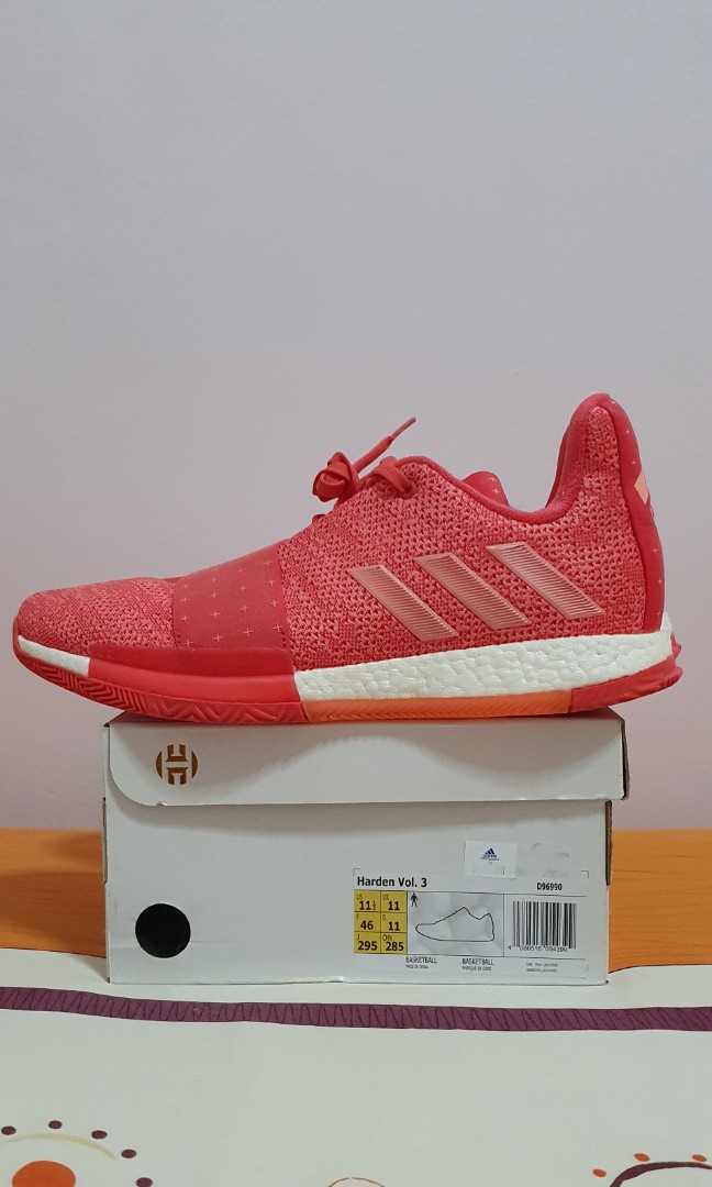 Us11.5 Adidas Harden Vol.3 Invader Men s Fashion Footwear Sneakers on Carousell