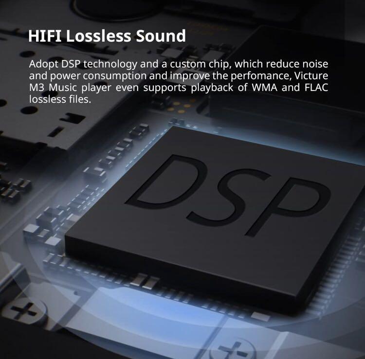 Victure Bluetooth MP3 Player 16GB Clip Sport Portable Lossless Sound Hi