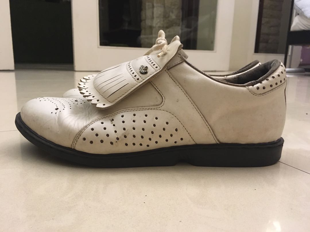 Adidas leather golf shoes discount