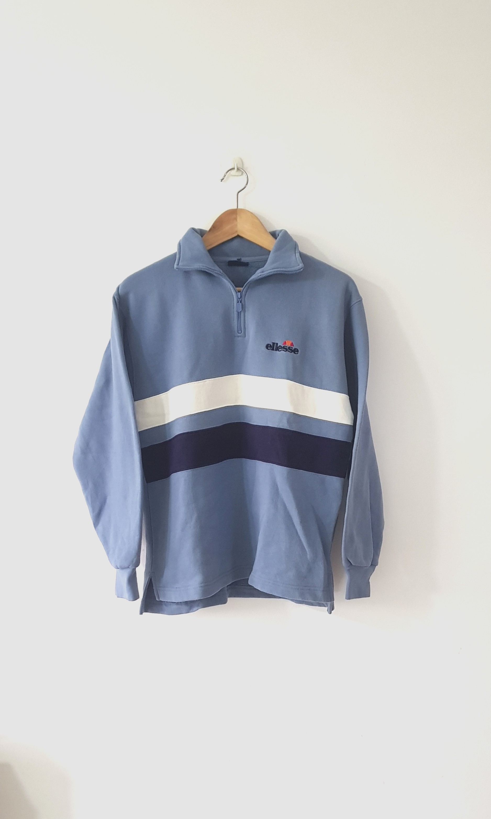 Vintage Ellesse Half Zip Sweatshirt 