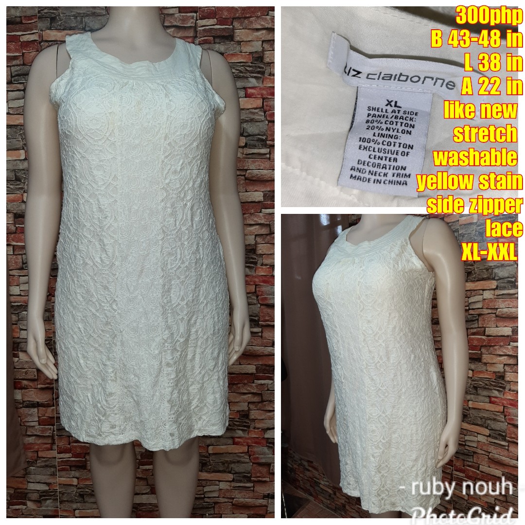 white lace dress xl