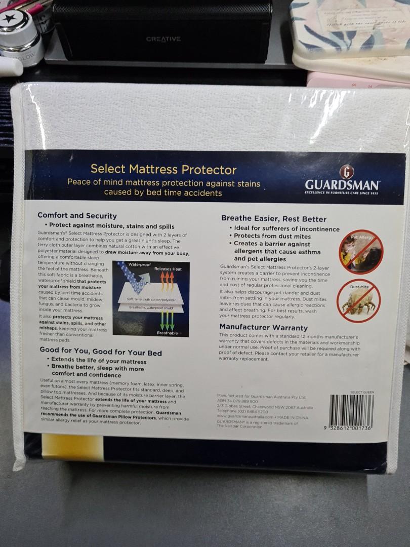 WTS Guardsman mattress Protector, Furniture, Beds & Mattresses on Carousell