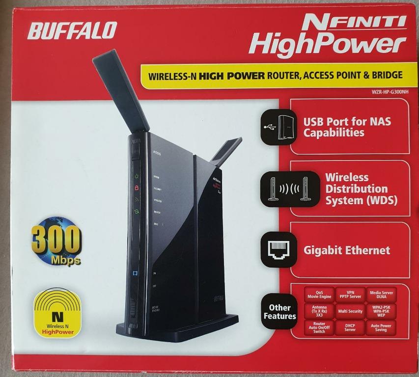 Wzr Hp G300nh Airstation Nfiniti Wireless N High Power Router Newbiejuly Electronics Computers Others On Carousell