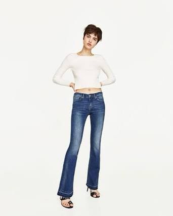 jeans flare zara