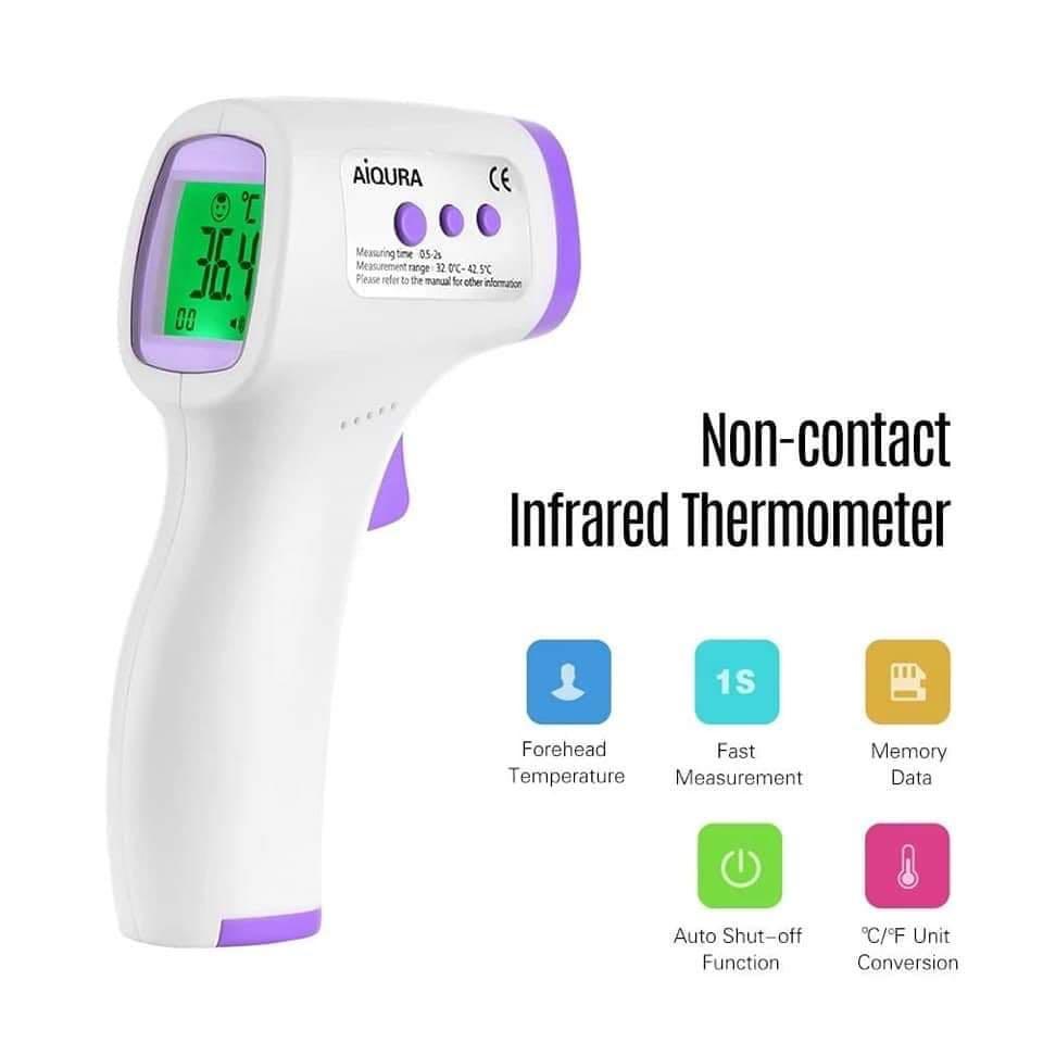Aiqura thermal scanner thermometer temperature scanner temperature check (Category: Printers, Scanners & Copiers) located in Mandaluyong City. Submitted by jaimedios (Listing ID 1020664533, Image 1). Description: AIQURA THERMAL SCANNER ✔️ Non-contact Infrared Thermometer ✔️ Quickly measures the body temperature ✔️ LCD backlit screen is easy to read ✔️ Non-slip handle is comfortable to grip ✔️ Operates on 2 AAA batteries If you get 10 pieces and a
