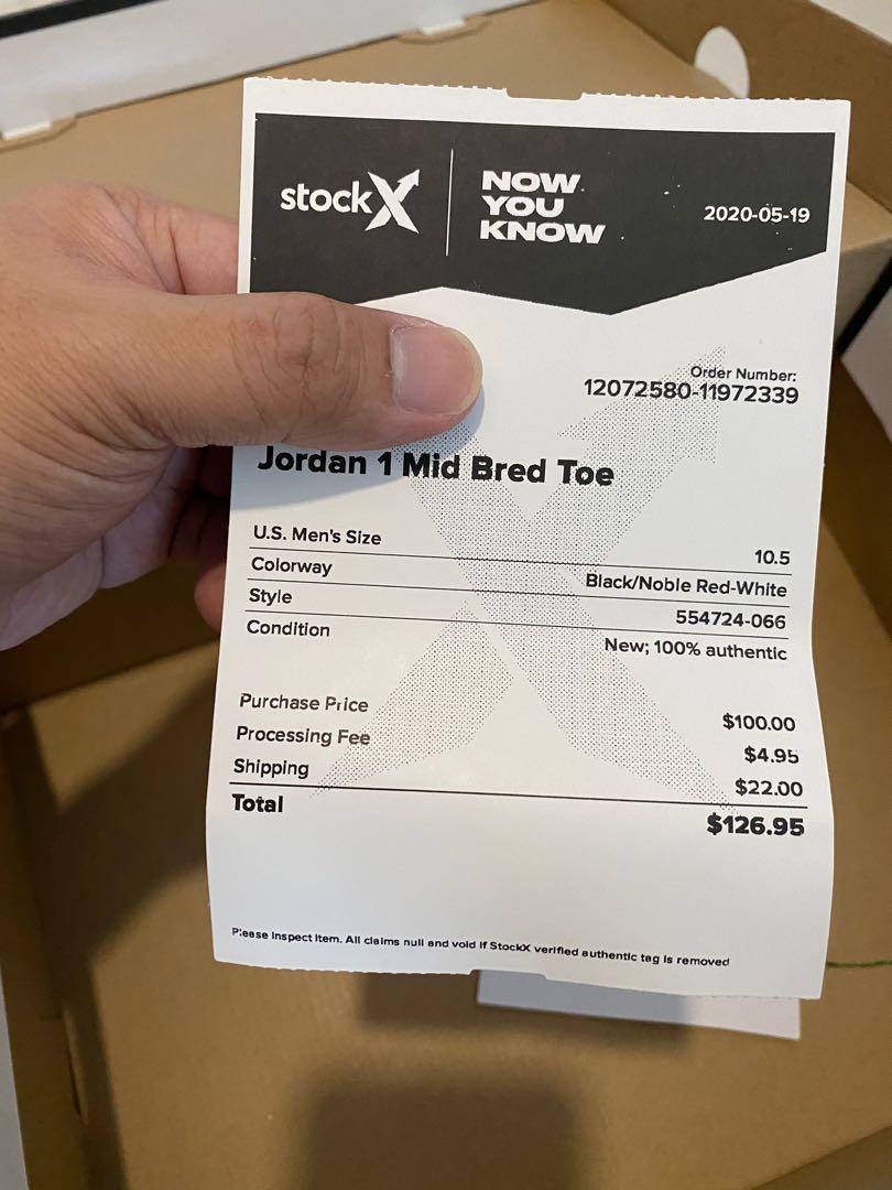 Air Jordan 1 (AJ1) Bred toe mid US 10.5, Men's Fashion, Footwear, on