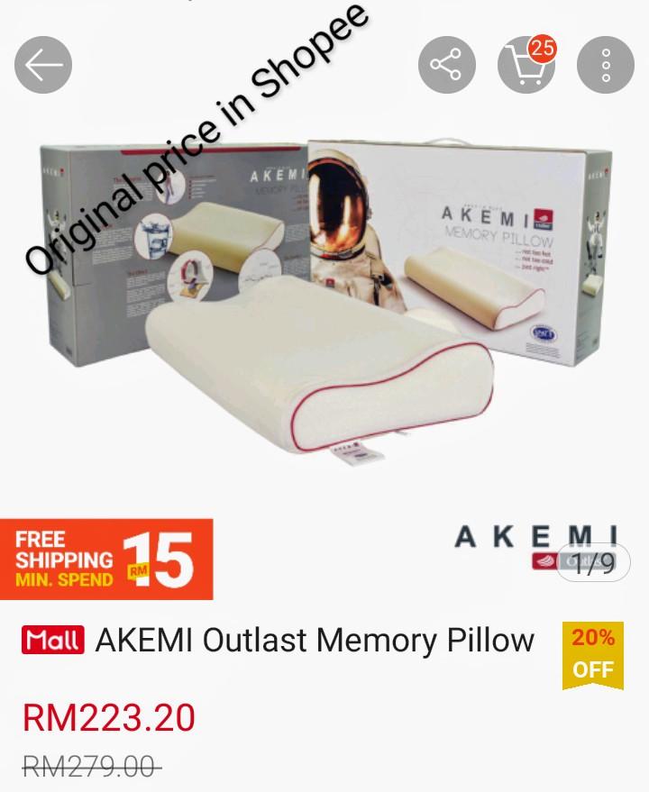 Akemi Outlast Memory Pillow