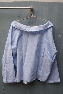 Asymetrical Blue Shirt / Kemeja Biru