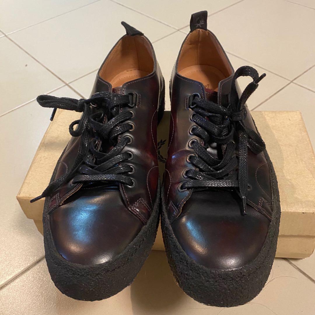 Authentic Fred Perry George Cox Leather Sneakers Men s Fashion