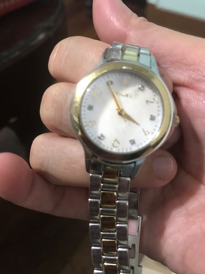 Authentic Timex Diamond Collection Ladies Watch Two Tone