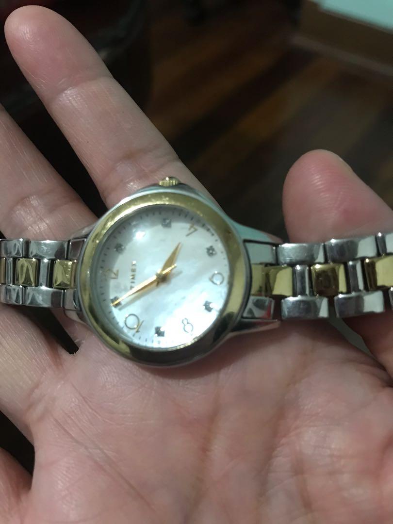 Authentic Timex Diamond Collection Ladies Watch Two Tone